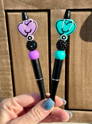 Stethoscope Heart Ink Pens