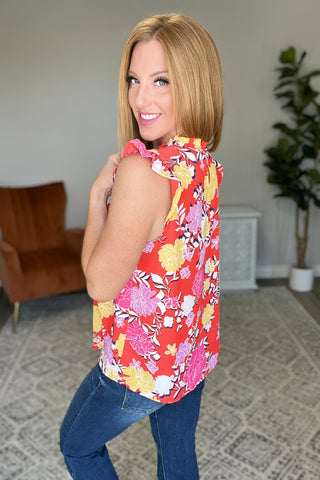 Among The Flowers Floral Top