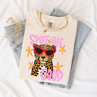 Spot The Good Graphic Tee - Leopard