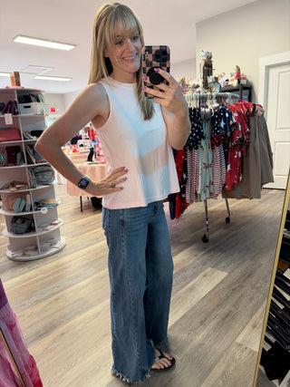 Mineral Washed Sleeveless Top
