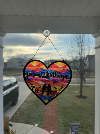 Custom Couple Suncatcher