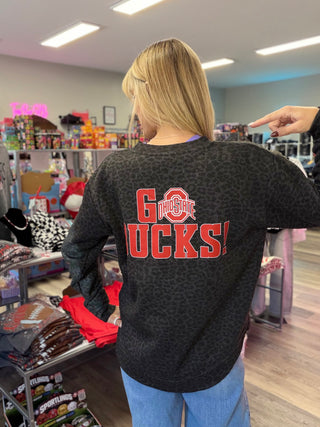 O-H-I-O Leopard Crewneck Pullover