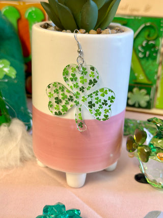 Shamrock Dangle Earrings