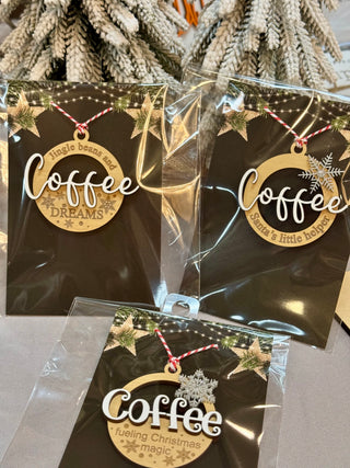 Coffee Christmas Ornaments