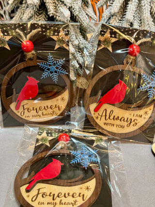 Cardinal Memorial Ornaments