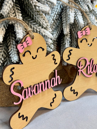 Gingerbread Custom Name Ornament