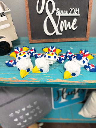 🦅🐢 Patriotic Eagle Turtle – 3D Printed Articulated Fidget 🇺🇸