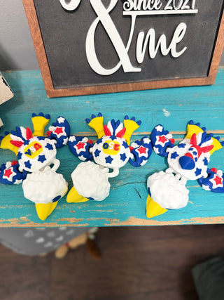 🦅🐢 Patriotic Eagle Turtle – 3D Printed Articulated Fidget 🇺🇸