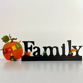 "Family" Magnetic Word w/ Wood Base