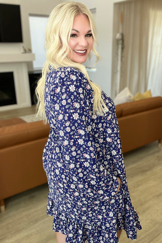 Since You’ve Been Gone Floral V-Neck Dress