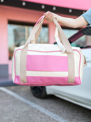 Duffle Bag Extra Long - Vacay (Cream / Pink)