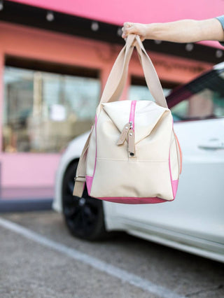 Duffle Bag Extra Long - Vacay (Cream / Pink)