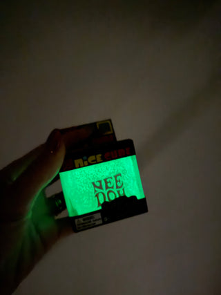 Glitter Glow in the Dark Squishy Cube