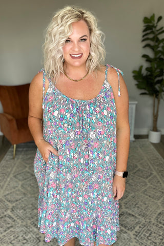Floral Essence Tie Strap Dress