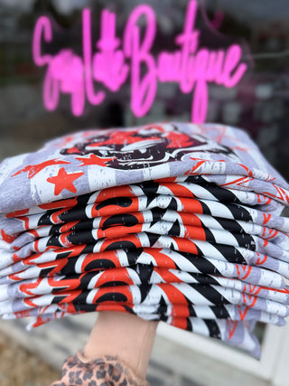 Cincinnati Football Stripes Graphic Tee