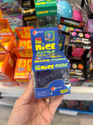 Blue Soda Squishy Cube