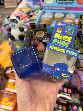 Blue Soda Squishy Cube