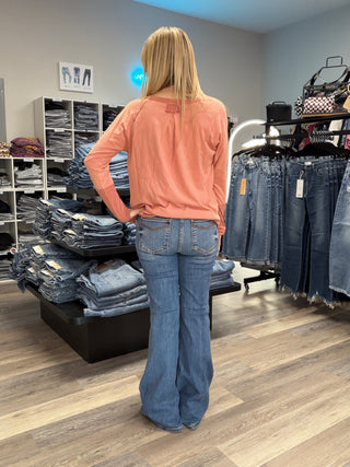 Judy Blue Mid Rise Jacqueline Flare Denim