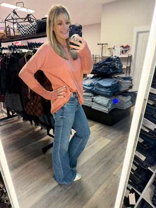 Judy Blue Mid Rise Jacqueline Flare Denim