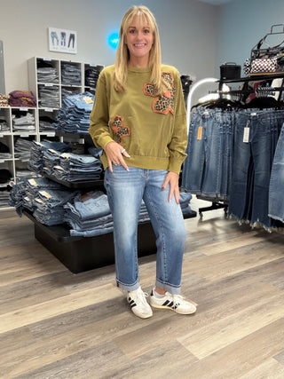 Risen Mid-Rise Ankle Boyfriend Jean