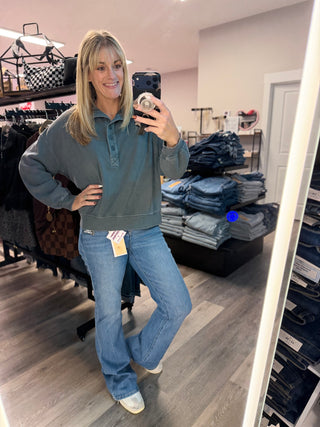 Risen Tummy Control High Rise Flare Jean