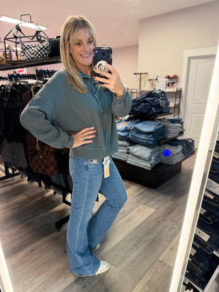 Risen Tummy Control High Rise Flare Jean