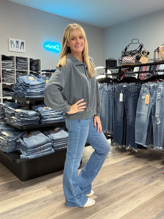 Risen Tummy Control High Rise Flare Jean