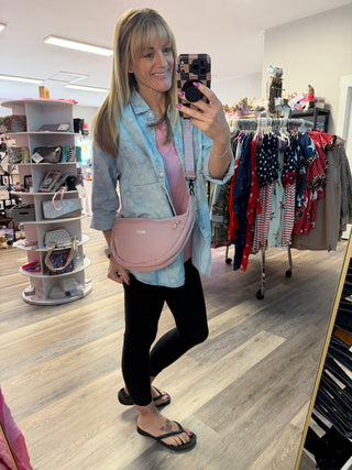 Peony Crescent Bag