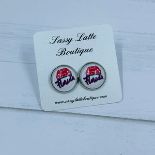 Hockey Helmet Earrings