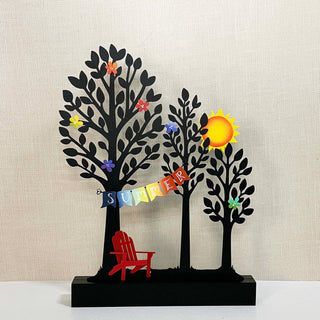 Everyday Tree Magnetic Decor w/ Wood Base