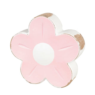 3” Wooden Flowers In Assorted Colors