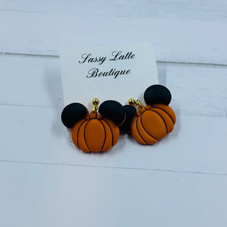 Mouse Ear Clay Earrings