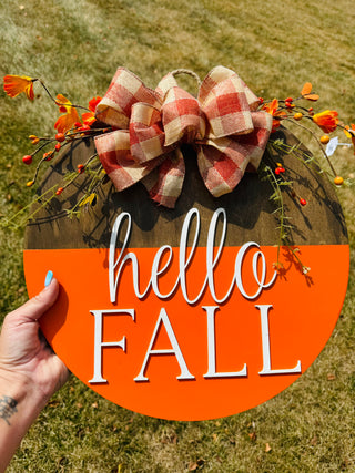 Hello Fall Door Hanger