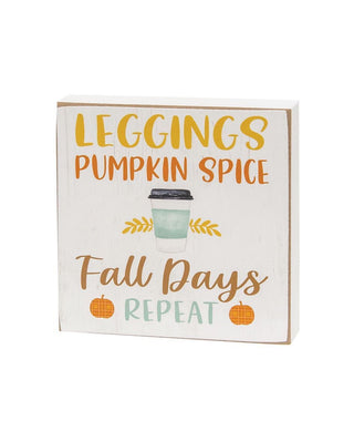 Pumpkin Spice Everything Square Block