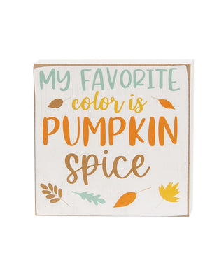 Pumpkin Spice Everything Square Block