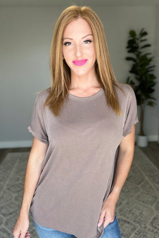 So Good Relaxed Fit Top in Mocha