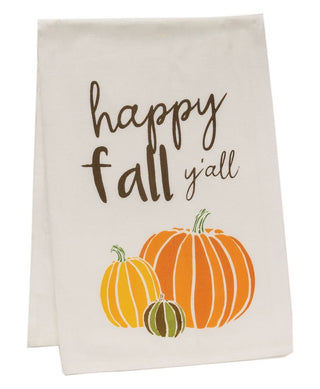 Happy Fall Y'all Dish Towel