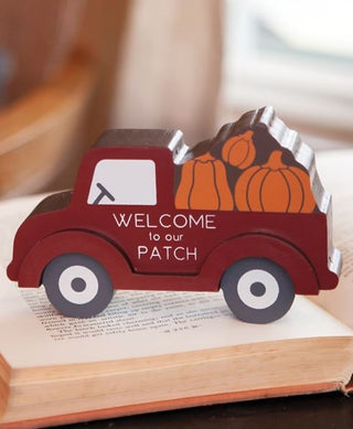 Pumpkin Patch Red Truck Chunky Sitter