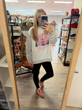 Oversized Inside Out and Reversible Mockneck Sweatshirt