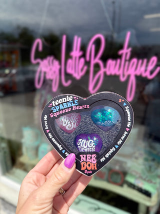 Teenie Sparkle Squeeze Hearts – 3 Pack