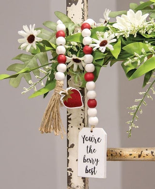 “You're the Berry Best" Strawberry Bead Garland