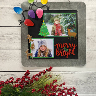 Christmas Lights Banner Magnetic Art Pop