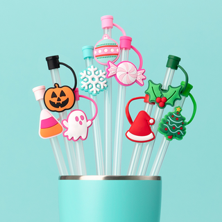 Swig Christmas Sweets Straw Topper Set
