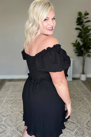 It's Cocktail Hour Ruffle Detail Dress