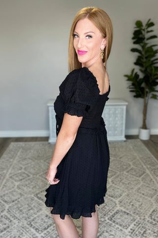 It's Cocktail Hour Ruffle Detail Dress