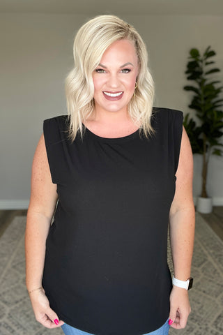 Juke Box Hero Shoulder Pad Top