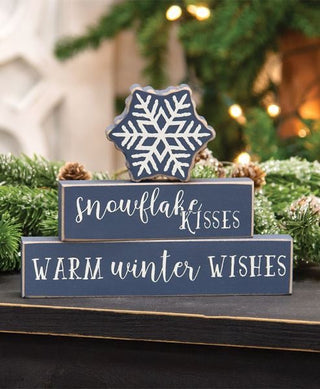 Snowflake Kisses Stacking Blocks