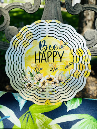 Bee Kind 3 Bees Garden Wind Spinner