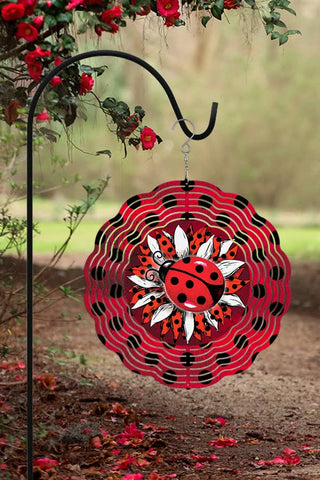 Ladybug Garden Wind Spinner