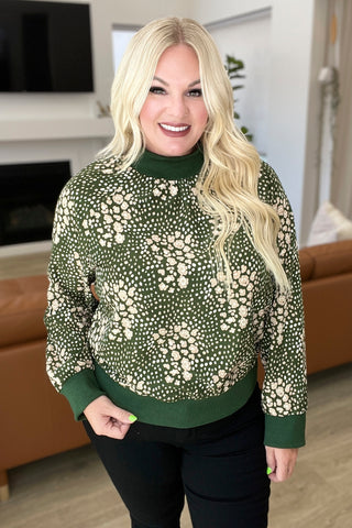 Where Are We Going Mock Neck Pullover